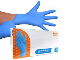 LUVAS DE NITRILO MEDIX BLUE