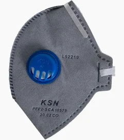 RESPIRADOR PFF2 - CO COM VALVULA KSN CINZA